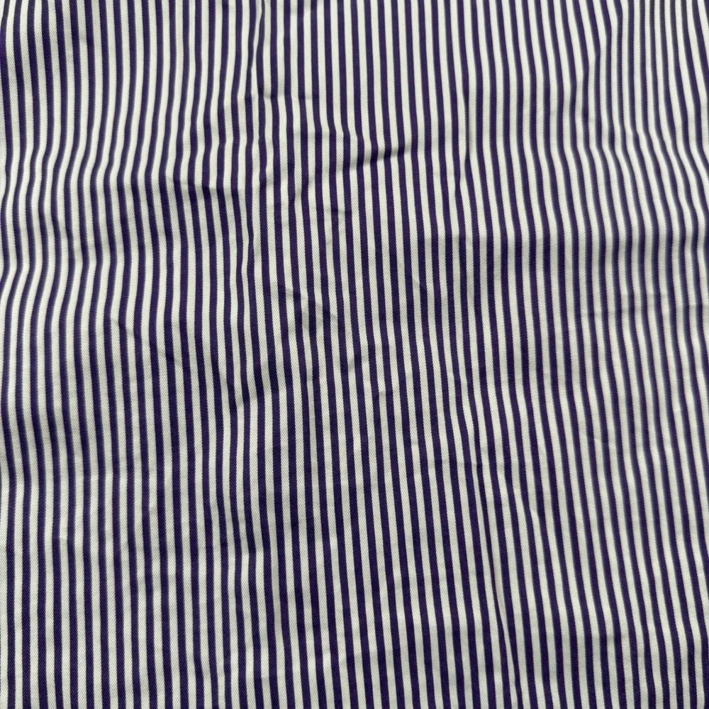 Polo Ralph Lauren Button Down Men's 15.5-35 Purple Striped Estate Custom Fit